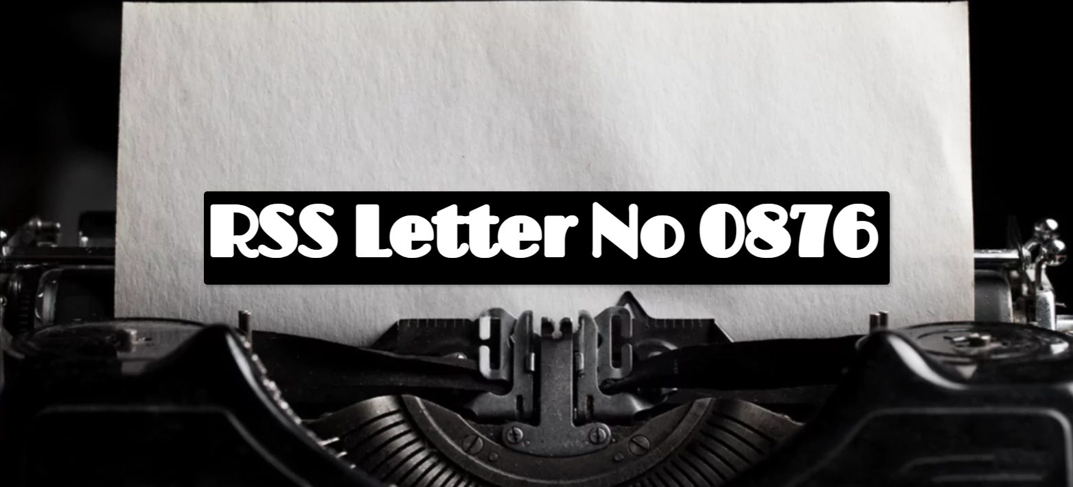 RSS Letter No 0876